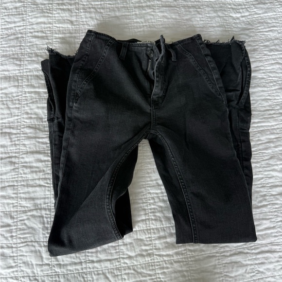 Free People “We The Free” Black Flare Jeans – Size 27 - Picture 4 of 6